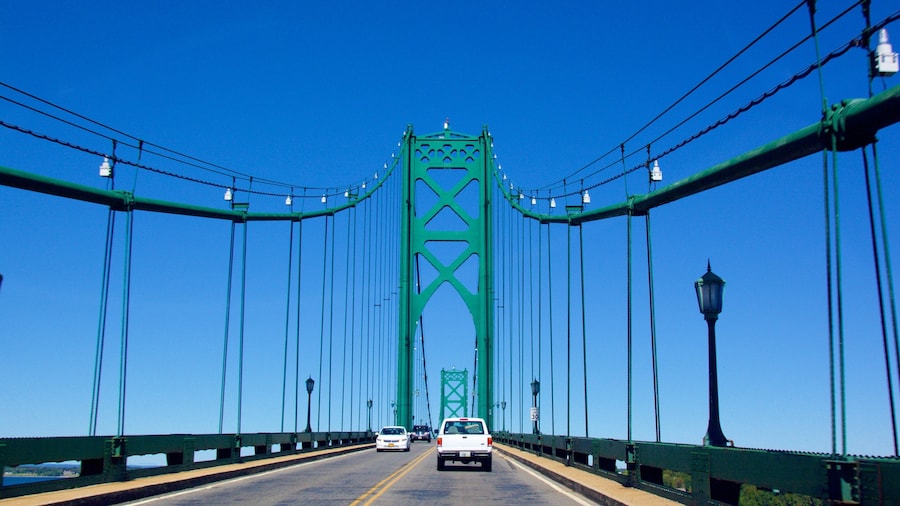 Newport Bridge showing a bridge