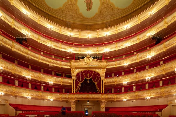Bolshoi Theatre showing interior views, heritage architecture and theatre scenes