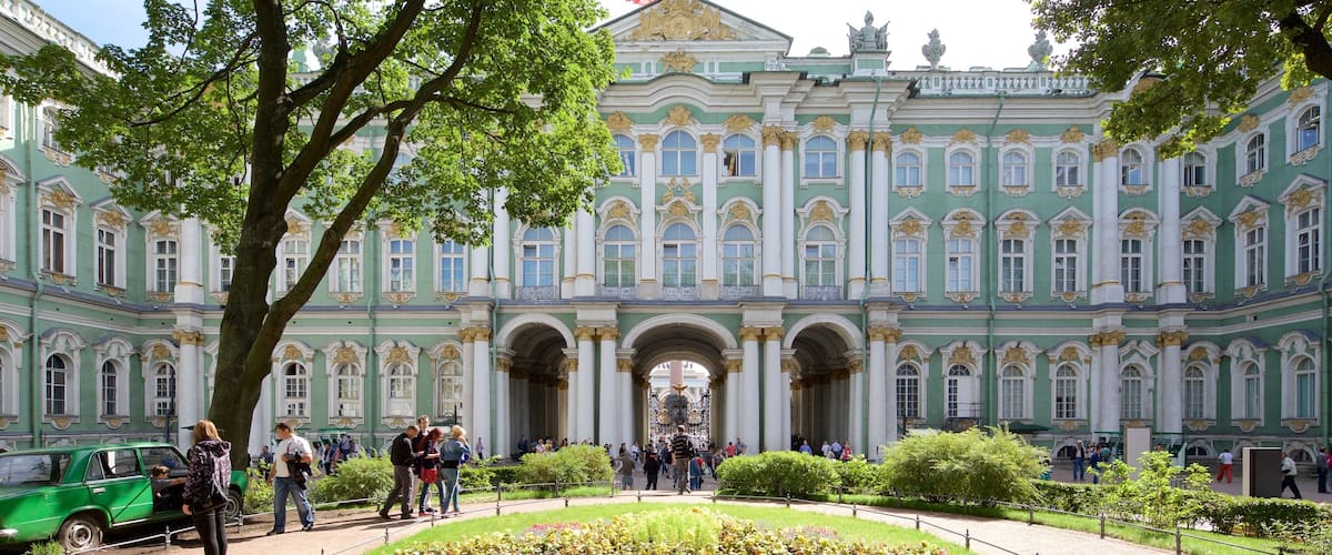 Hermitage featuring heritage architecture and a garden