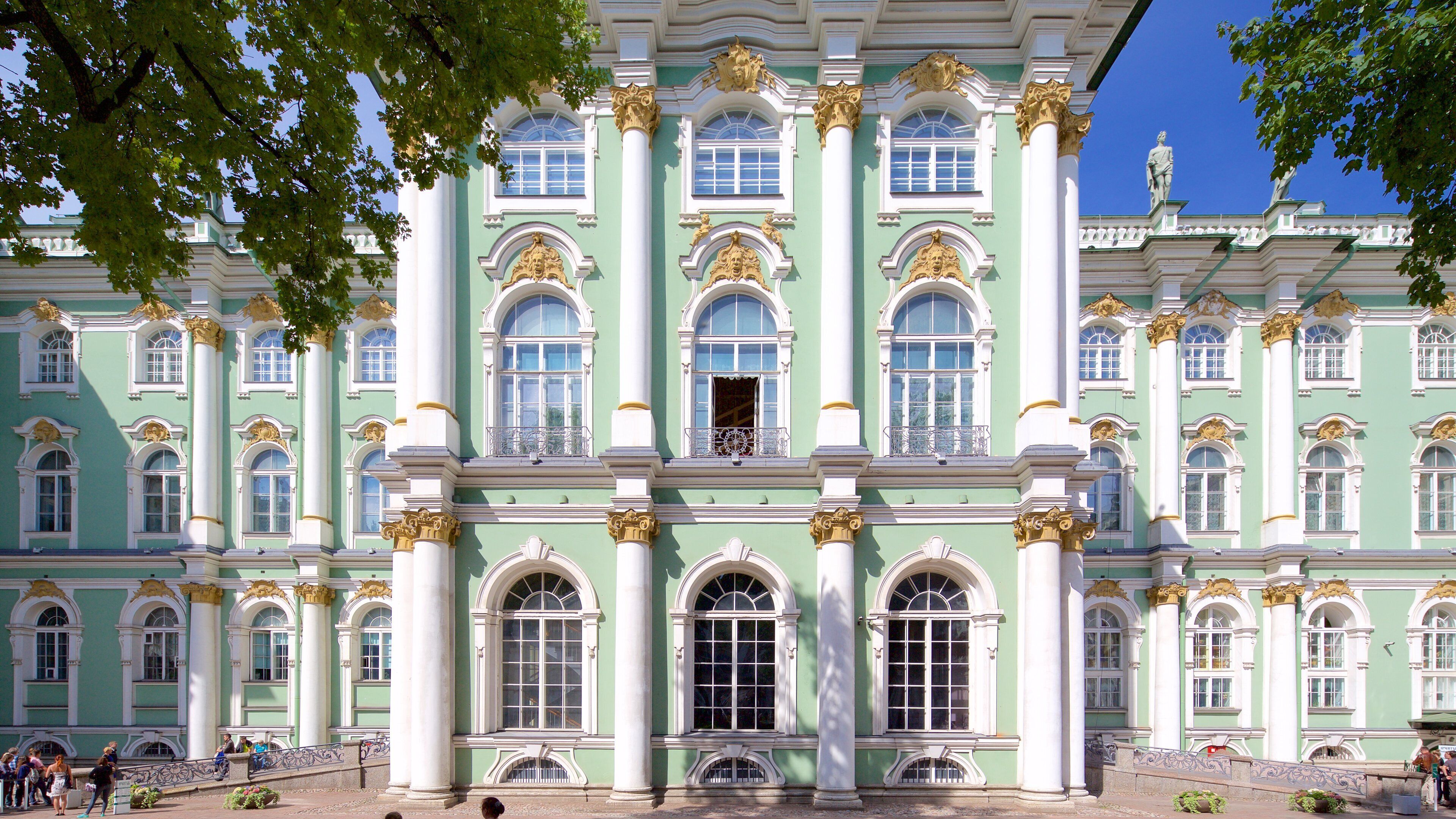 State Hermitage Museum and Winter Palace featuring heritage architecture