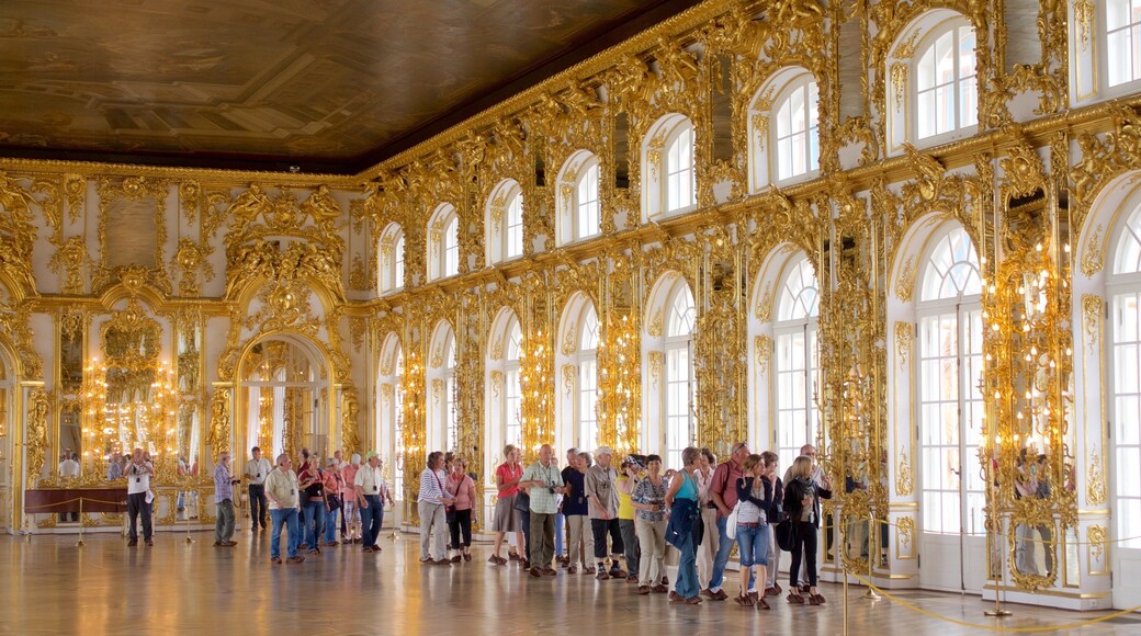 Catherine Palace and Park in Tsarskoye Selo featuring interior views, heritage elements and château or palace