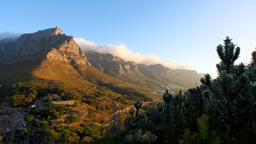 Table Mountain featuring landscape views and mountains