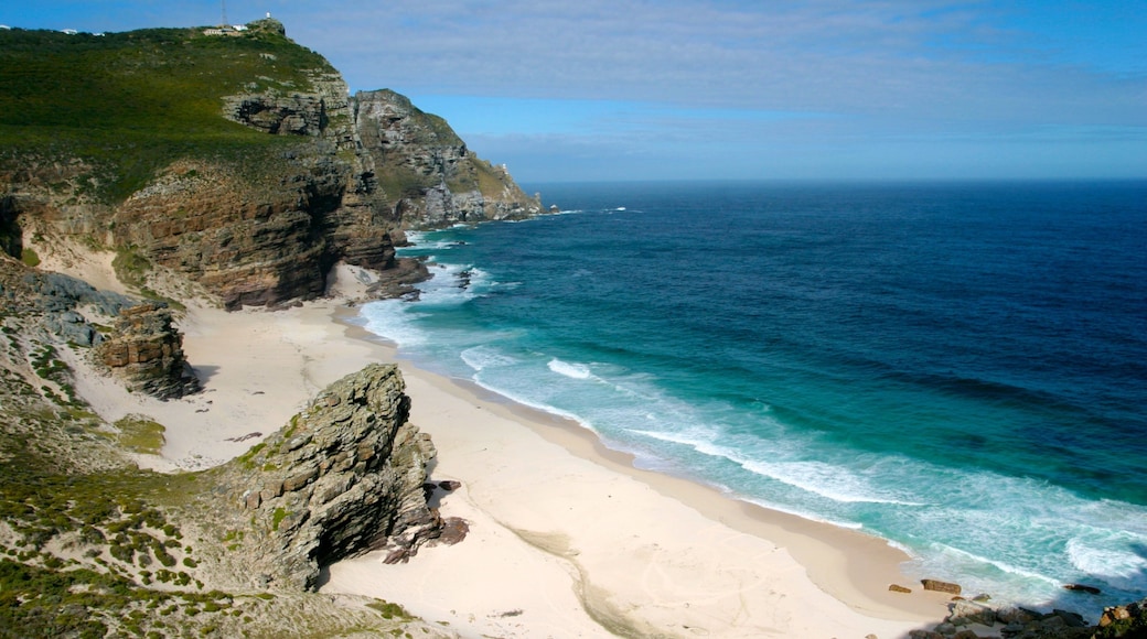 Cap de Bonne-Espérance montrant plage de sable, vues littorales et panoramas