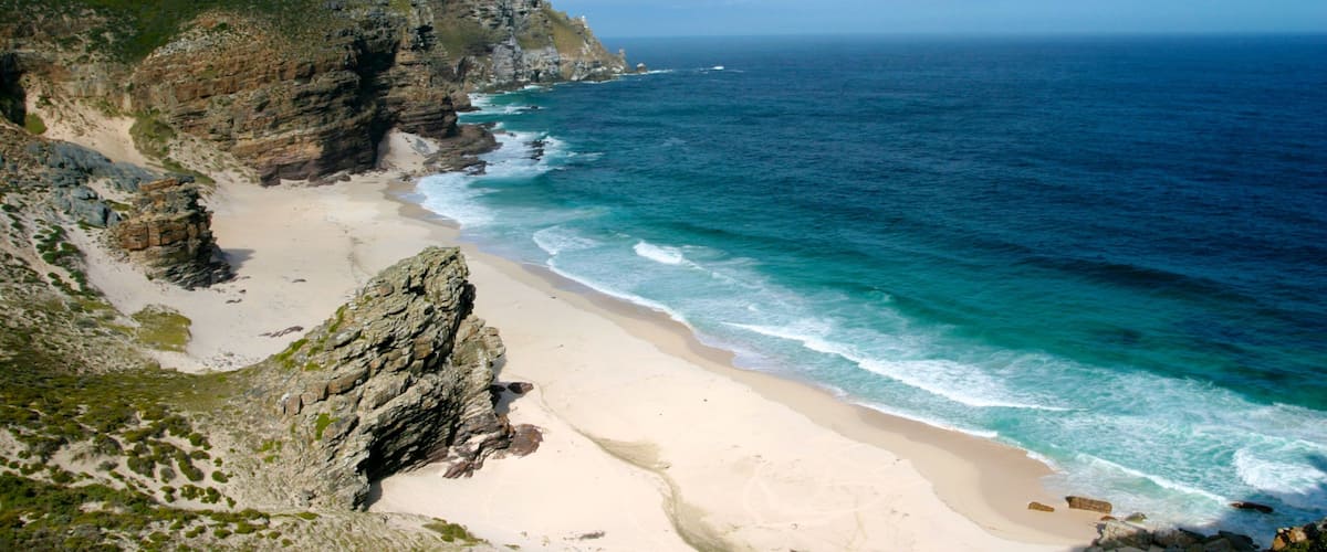 Cap de Bonne-Espérance mettant en vedette vues littorales, panoramas et plage de sable