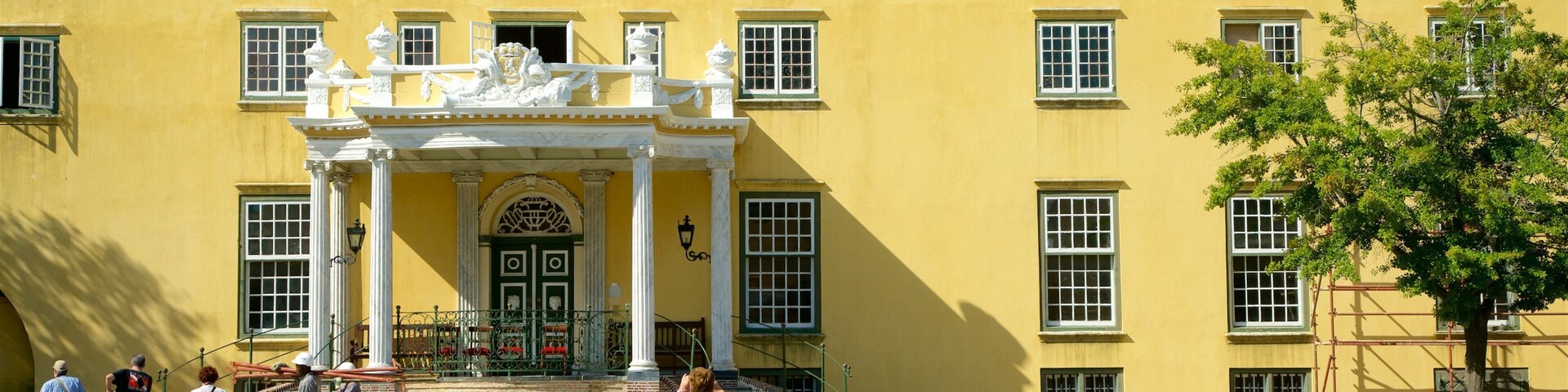 Castle of Good Hope which includes chateau or palace as well as a small group of people