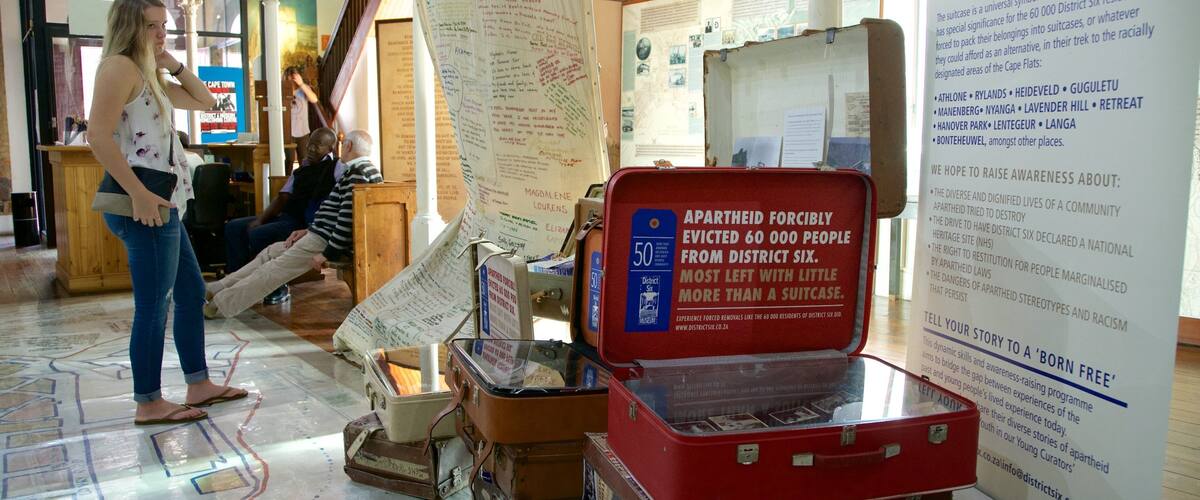 District Six Museum das einen Innenansichten