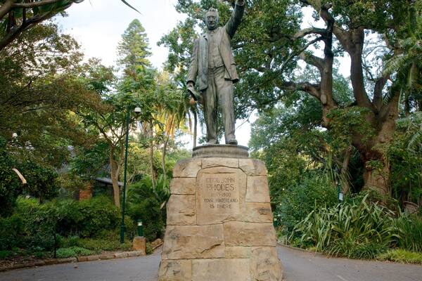 Company Gardens joka esittää kyltit ja puutarha