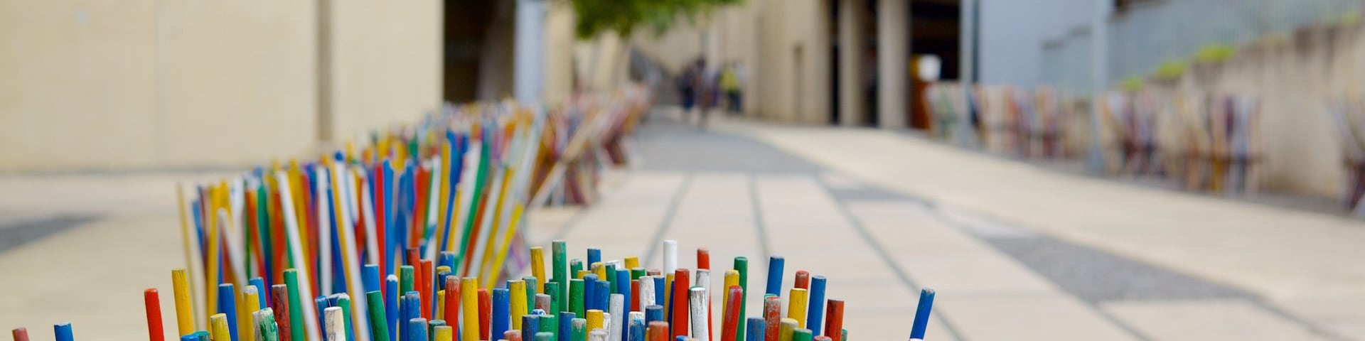 Apartheid Museum showing a city