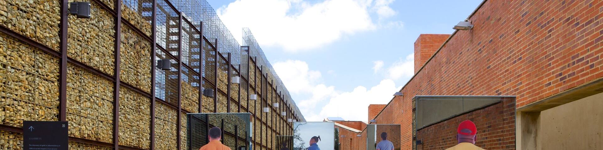 Apartheid Museum which includes a city and art