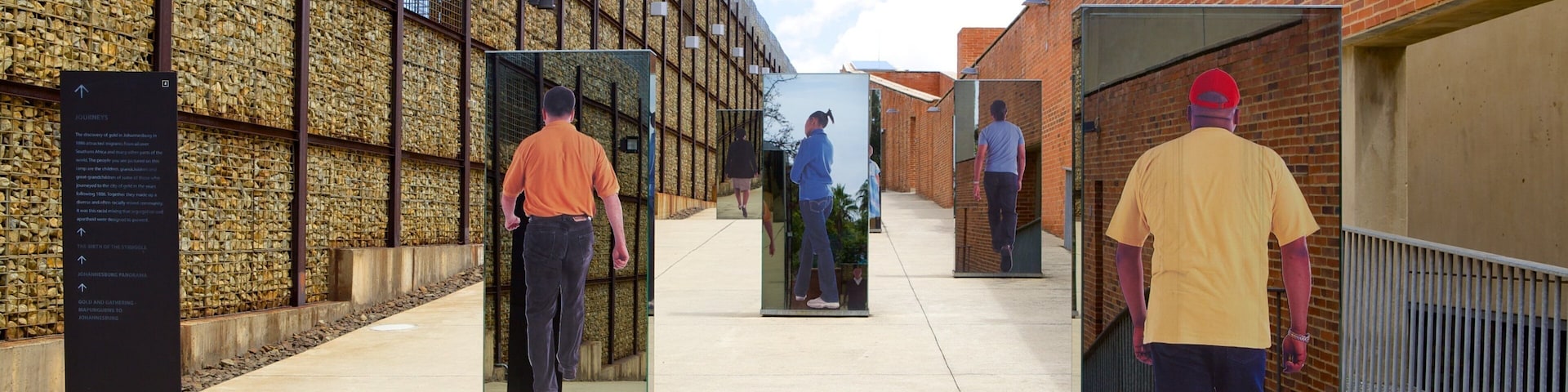 Apartheid Museum which includes a city and art