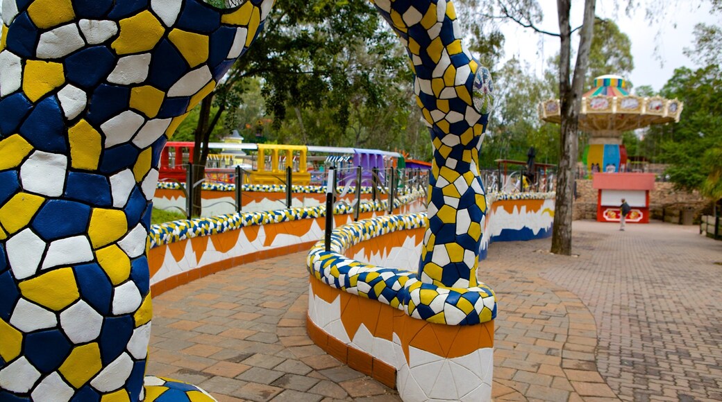 Gold Reef City showing rides