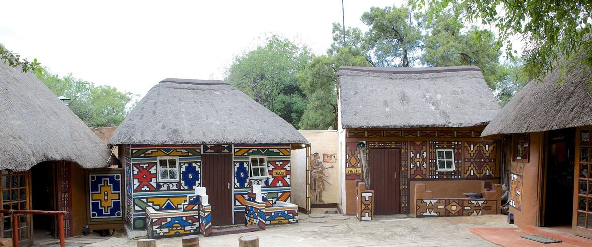 Lesedi Cultural Village which includes indigenous culture and a small town or village