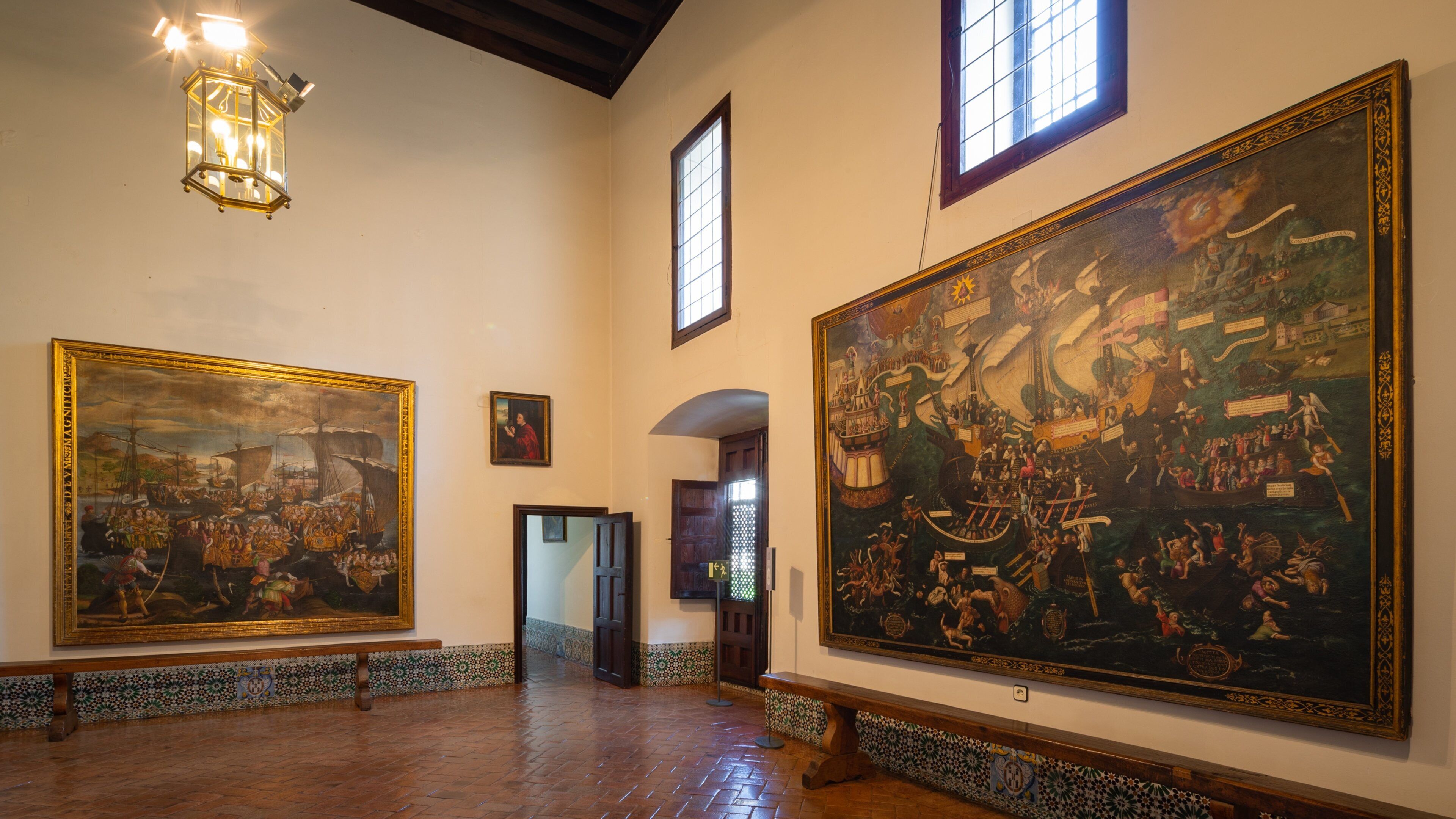 Convent de las Descalzas Reales featuring interior views, religious elements and art