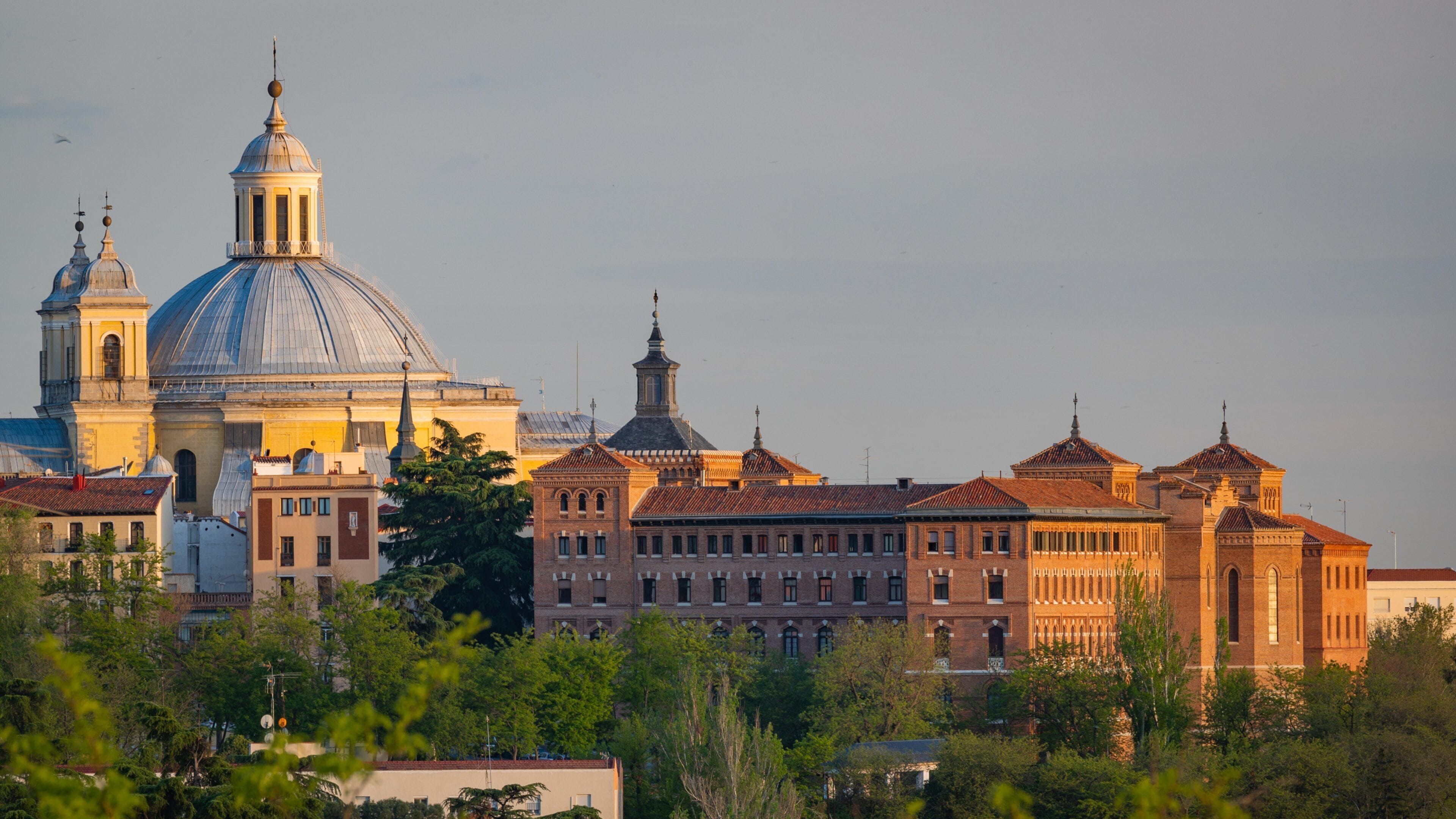 Temple of Debod featuring landscape views and heritage architecture