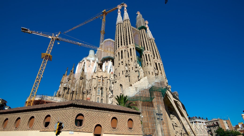 Sagrada Familia mostrando una iglesia o catedral, aspectos religiosos y arquitectura patrimonial