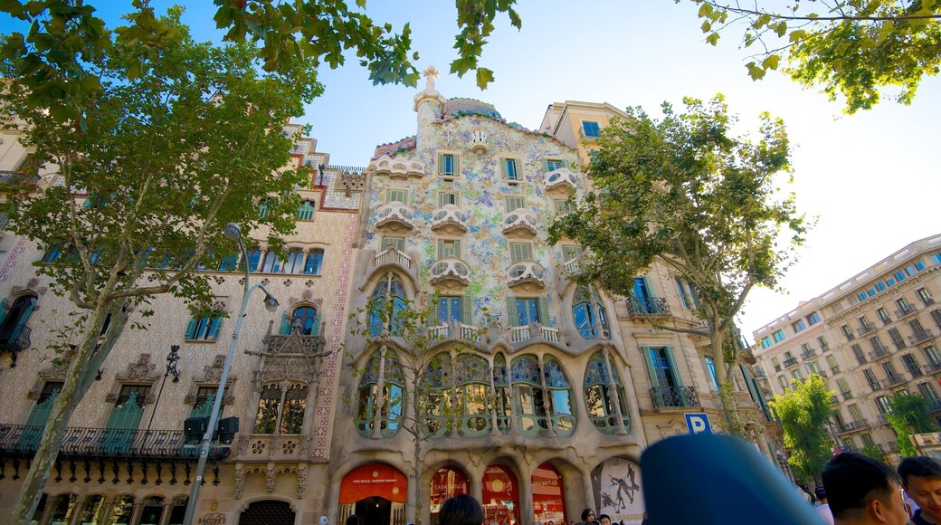 Casa Batlló featuring kaupunki ja vanha arkkitehtuuri