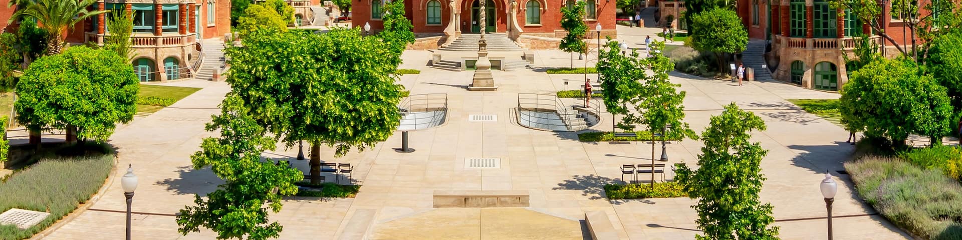 Hospital of the Holy Cross and Saint Paul (de la Santa Creu i Sant Pau) in Barcelona, Spain