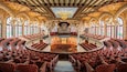 Palau de la Musica Catalana showing heritage elements, theater scenes and interior views