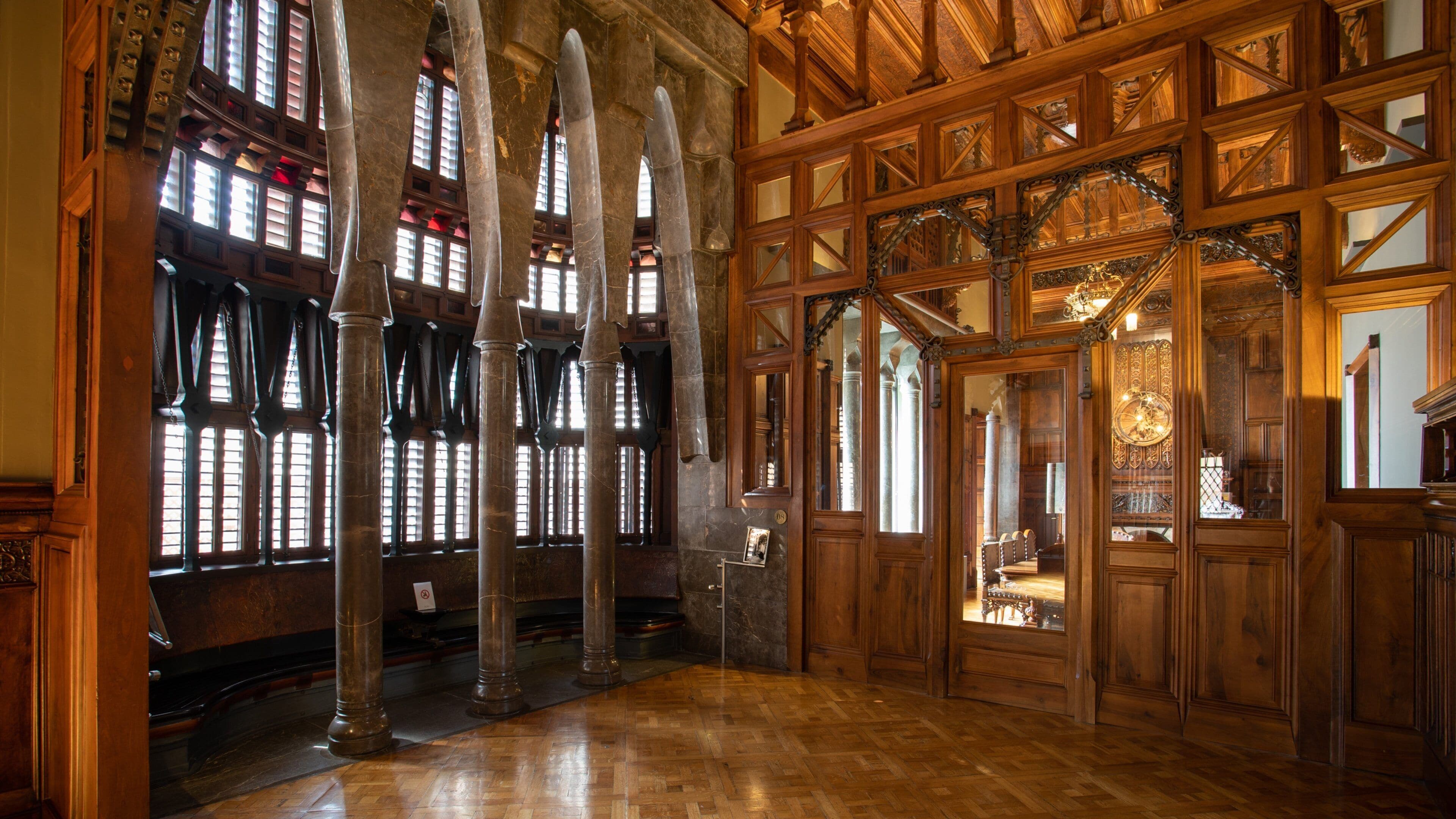 Palau Guell which includes interior views and heritage elements