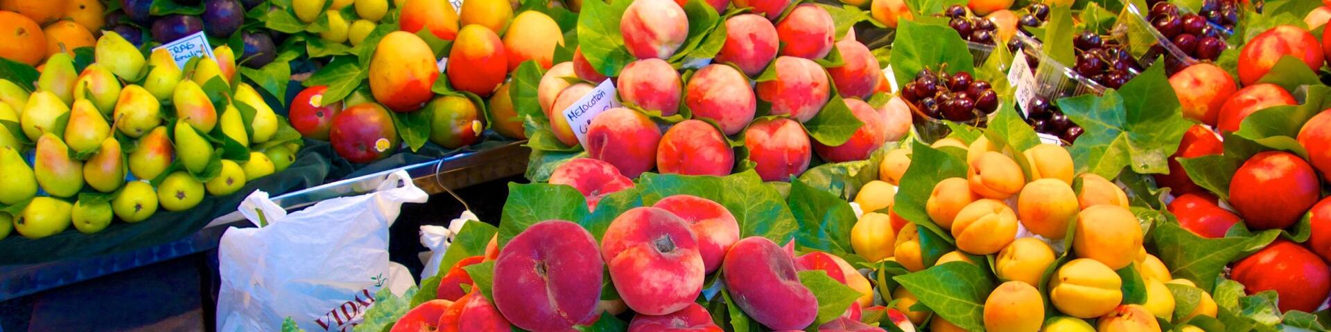 Boqueria Market featuring food and markets