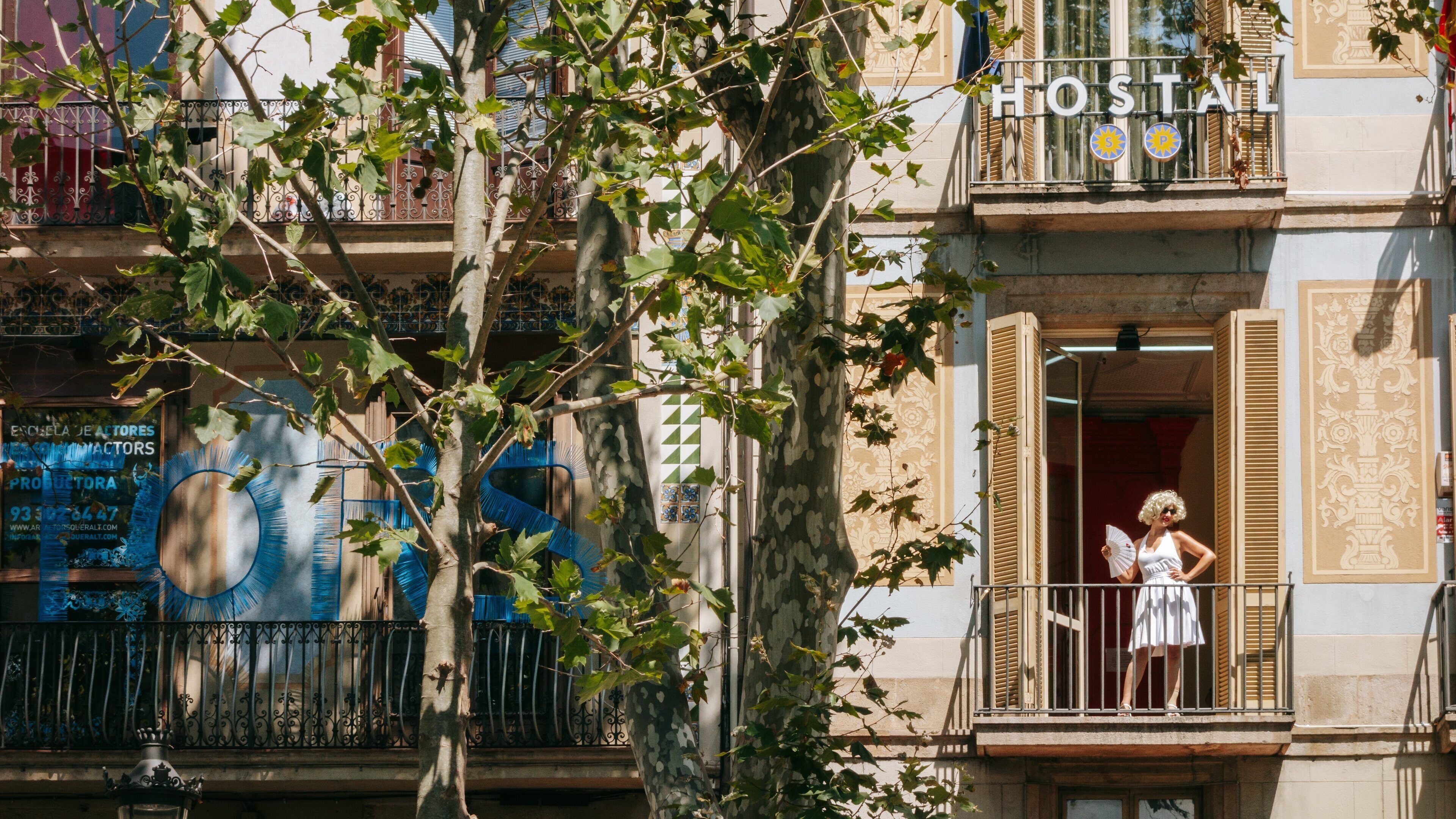 Boqueria Market as well as an individual femail