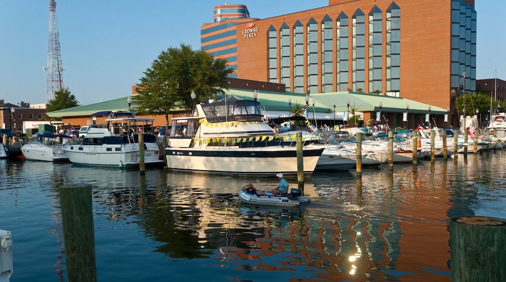Hampton which includes a marina, a coastal town and boating