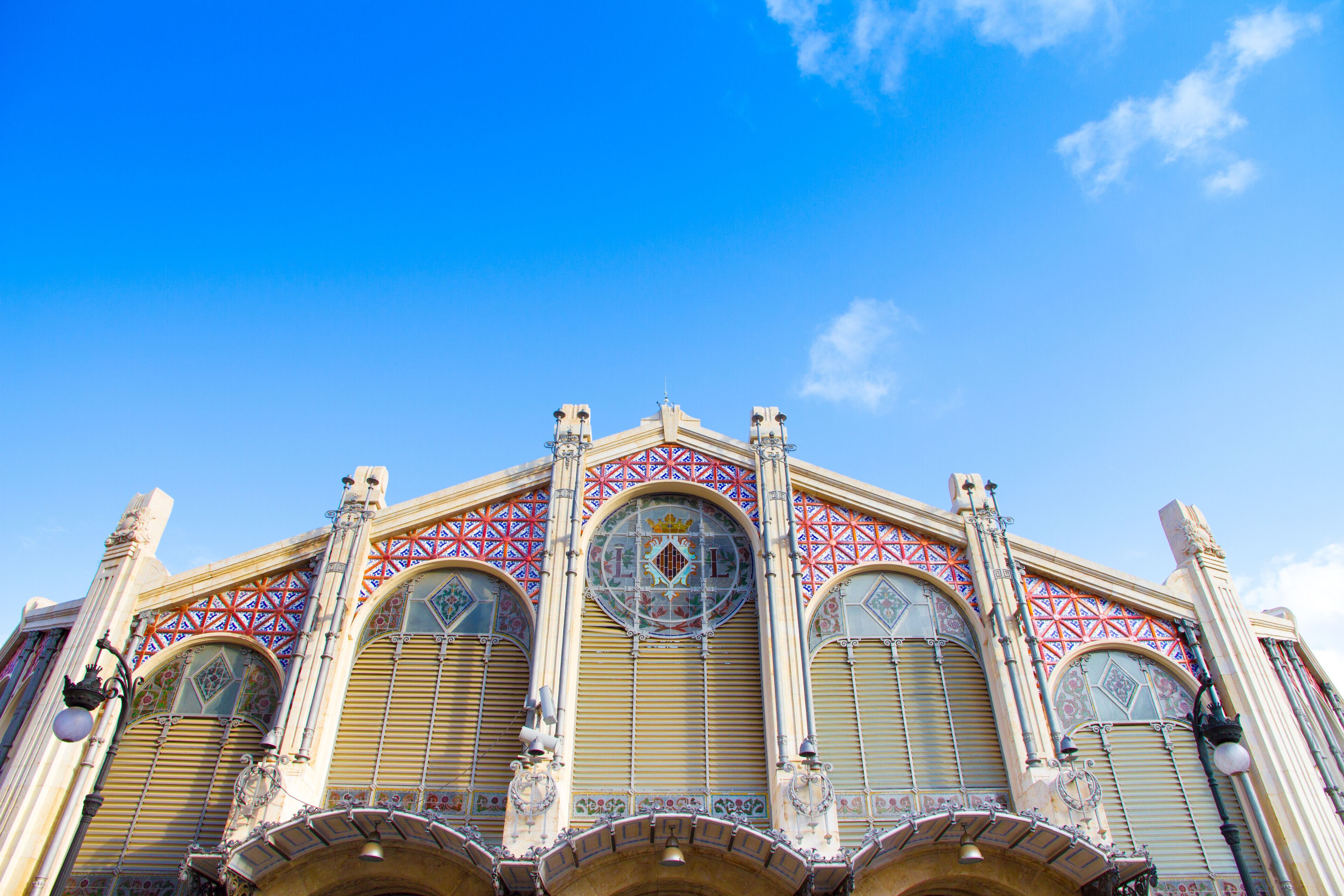 Valencia, Spain. Mercado Central is a famous old market hall