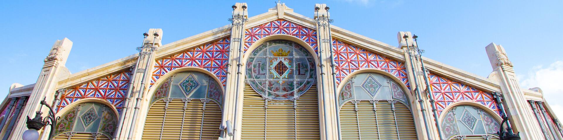 Valencia, Spain. Mercado Central is a famous old market hall