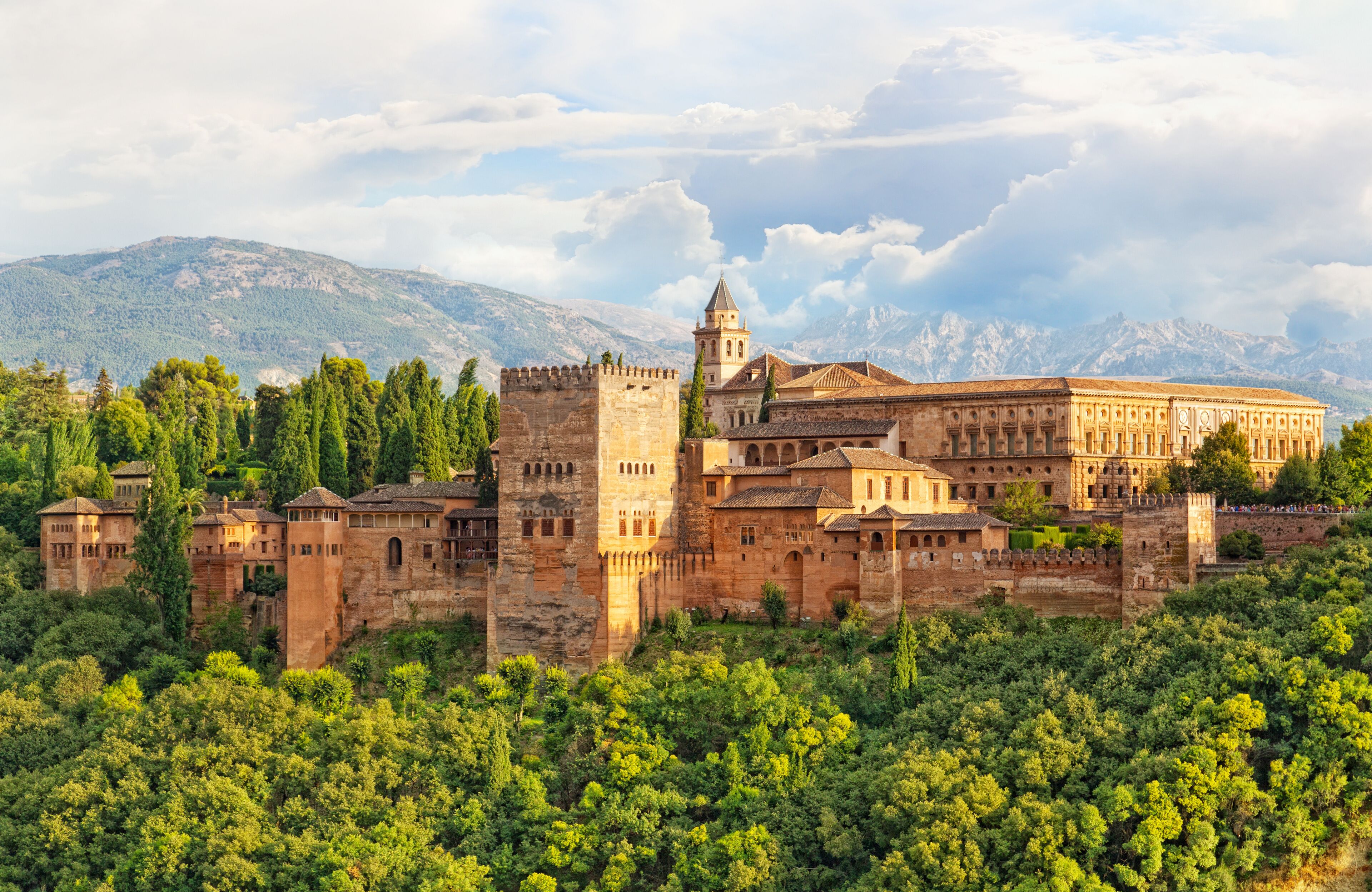 ancient arabic fortress of Alhambra, Granada, Spain