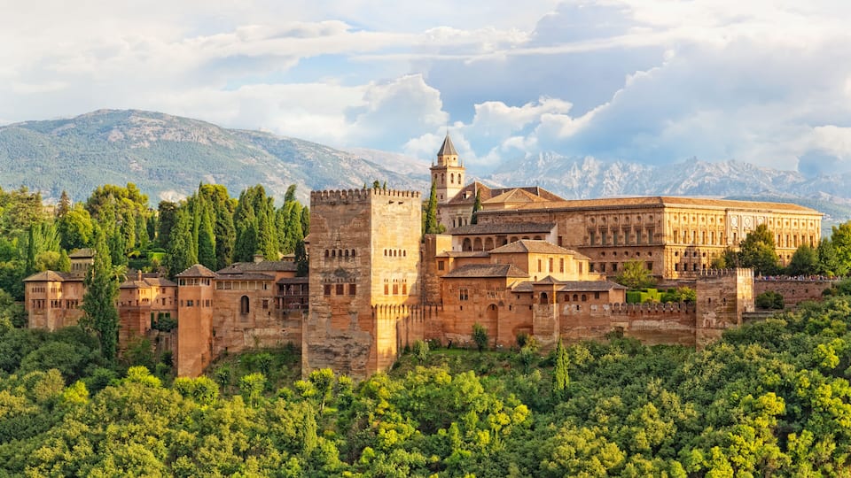 ancient arabic fortress of Alhambra, Granada, Spain