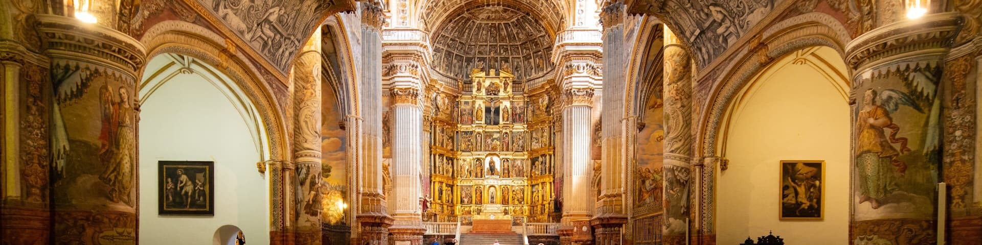 San Jeronimo Monastery featuring a church or cathedral, interior views and heritage elements