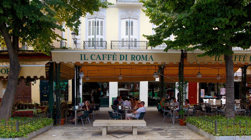 Plaza Bib-Rambla showing a city, outdoor eating and cafe scenes