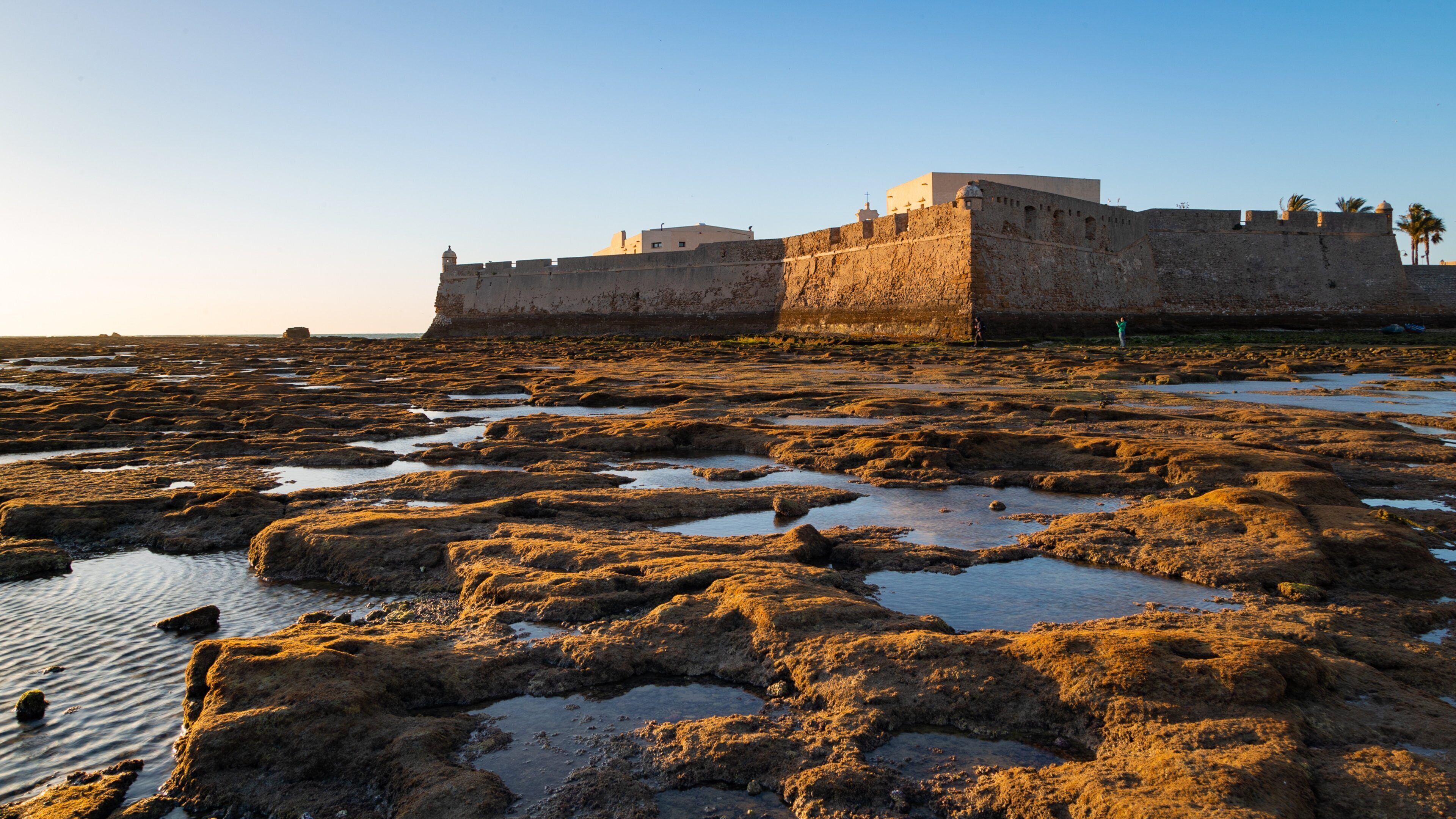 St Maarten and St Martin showing heritage architecture, a castle and a sunset