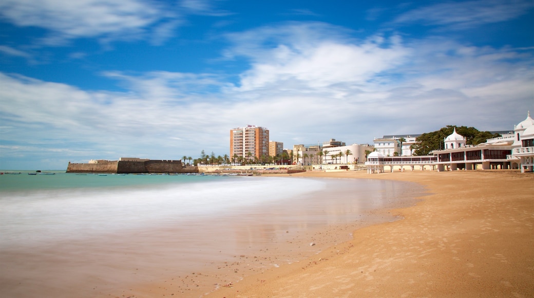 La Caleta Beach which includes a bay or harbor and a beach