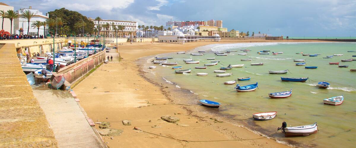 La Caleta Beach que inclui uma cidade litorânea, uma praia e canoagem