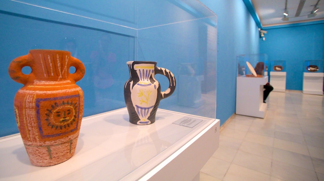 Picassos fødested fasiliteter samt kunst og innendørs