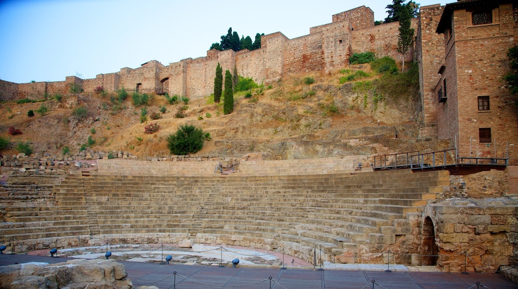 Malaga Roman Theatre showing a ruin and heritage architecture