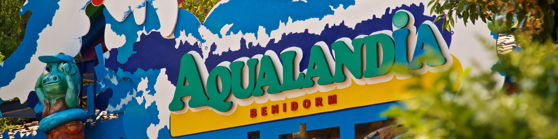 Aqualandia which includes signage