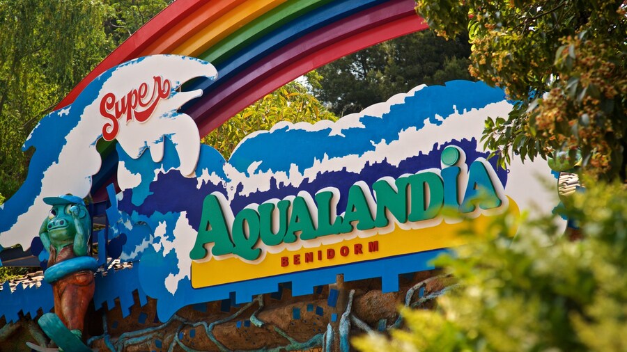 Aqualandia which includes signage