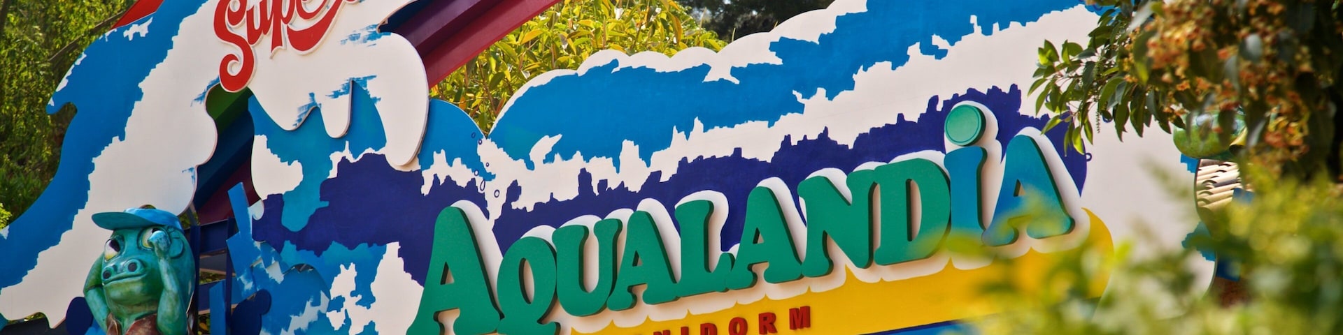 Aqualandia which includes signage