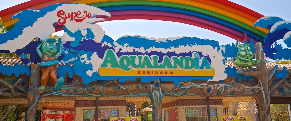 Aqualandia which includes signage