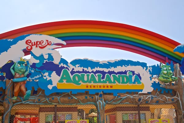 Aqualandia which includes signage