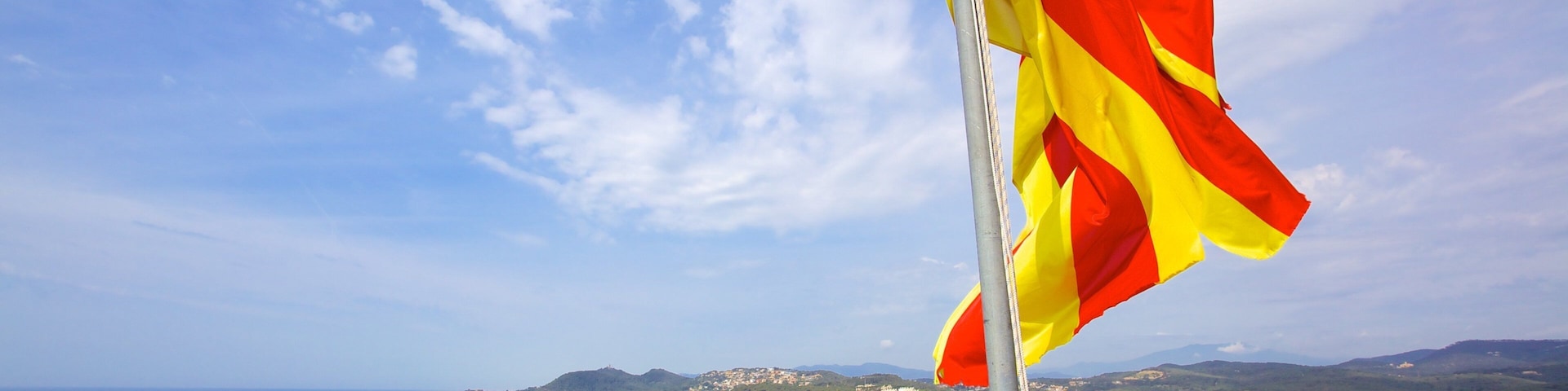 Castillo de Sant Joan mostrando vista general a la costa