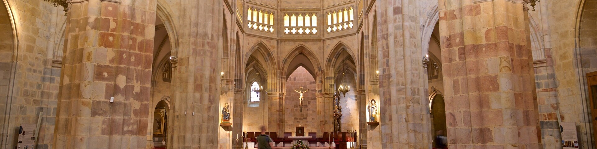 Santiago Cathedral featuring interior views, a church or cathedral and heritage elements