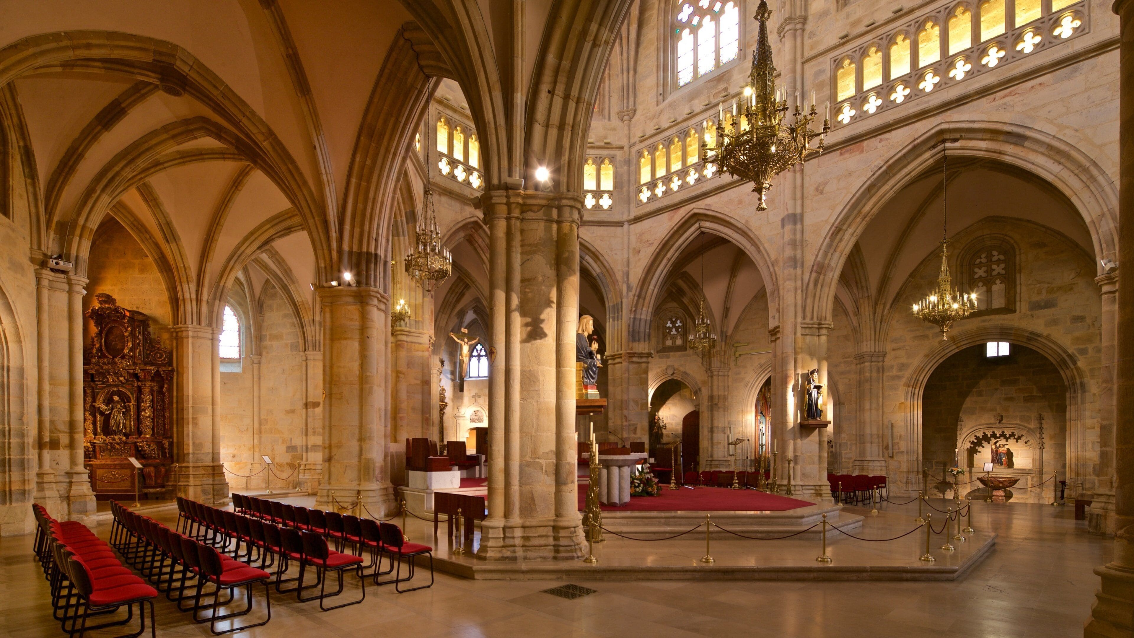 Catedral de Santiago ofreciendo elementos patrimoniales, una iglesia o catedral y vista interna