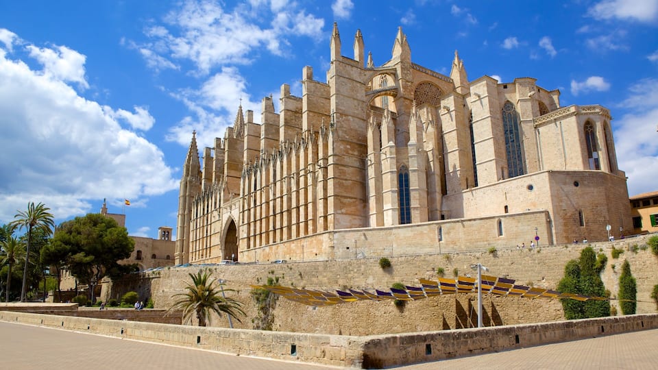 Mallorca Cathedral showing heritage architecture, religious aspects and a church or cathedral