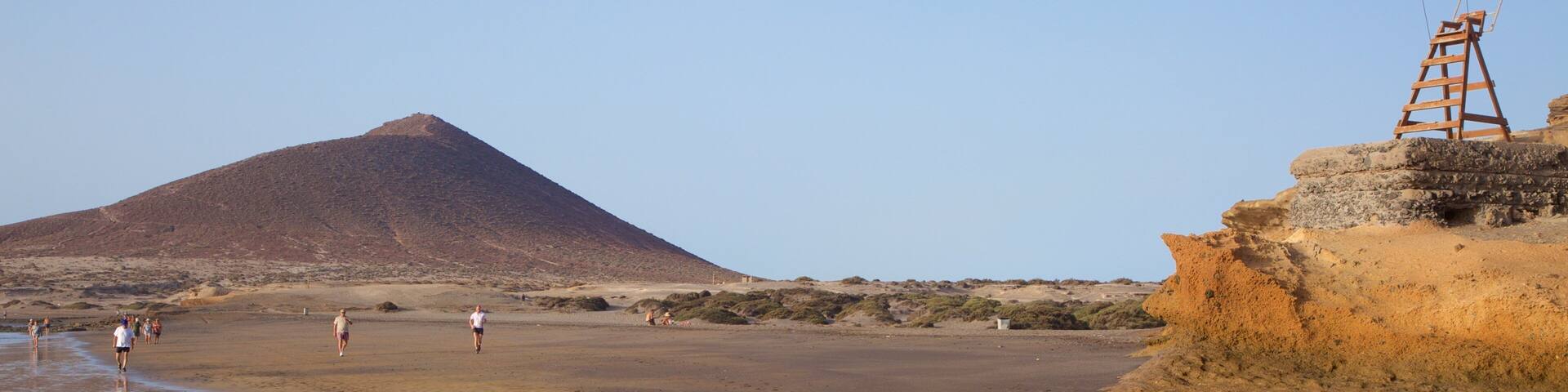 El Medano Beach showing tranquil scenes, a sandy beach and general coastal views