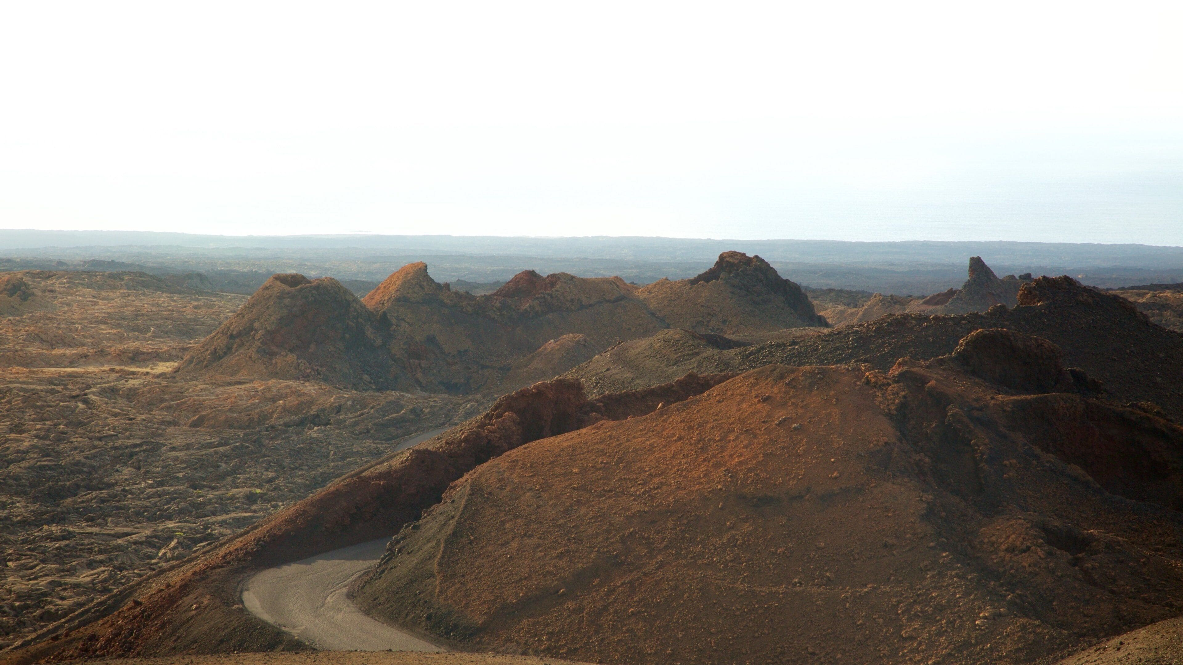 Timanfaya National Park which includes mountains and desert views