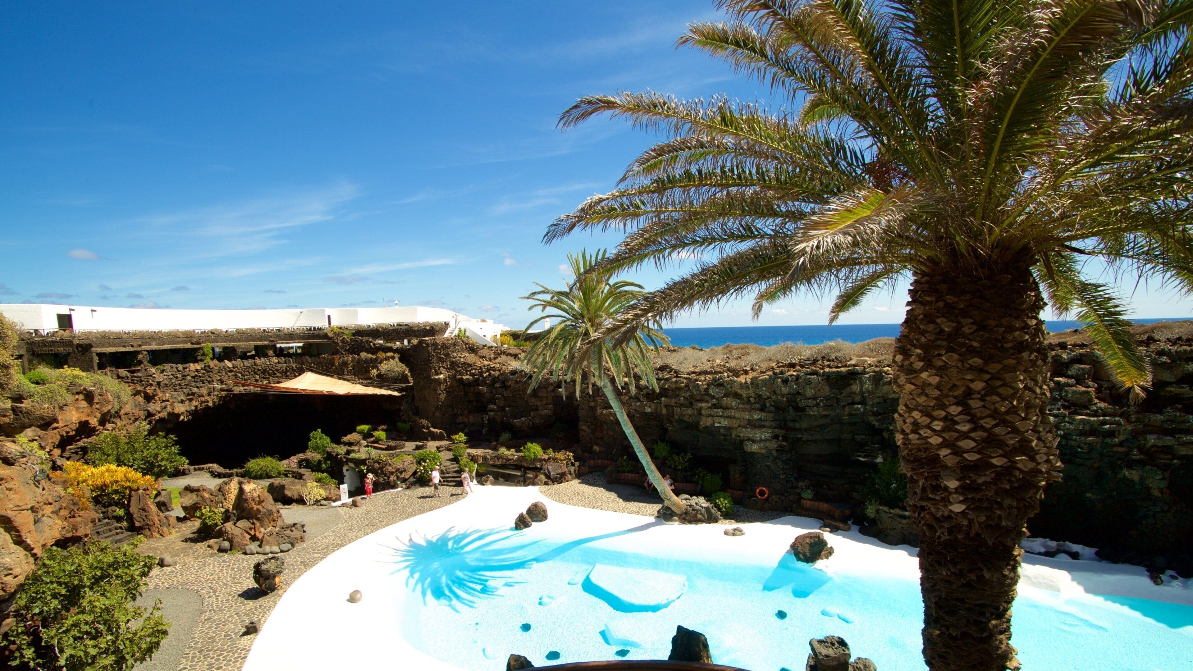 Jameos del Agua mostrando una alberca