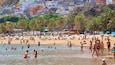 Teresitas Beach which includes swimming, general coastal views and a sandy beach